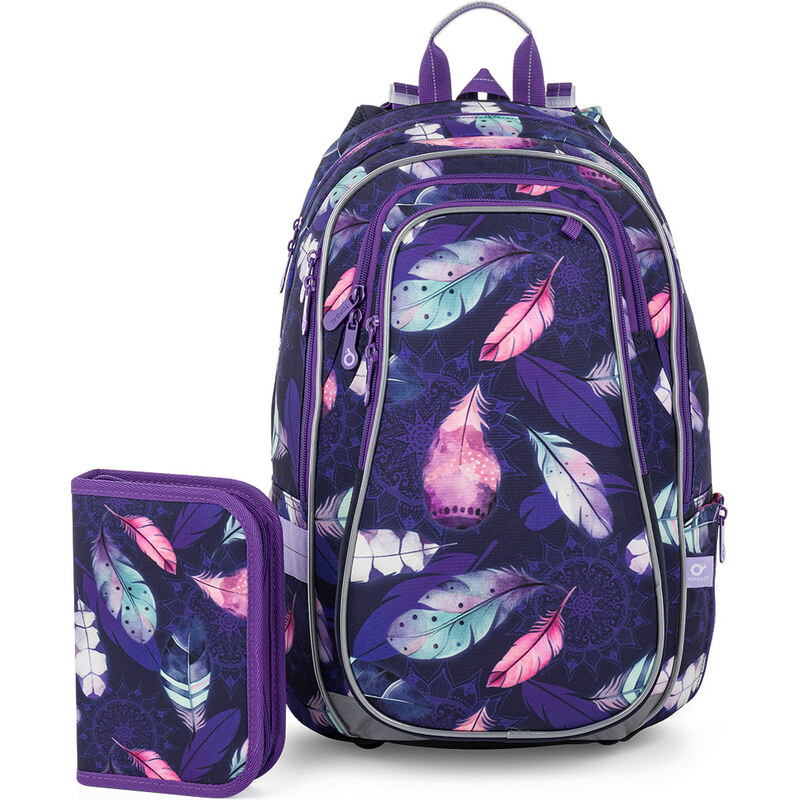 Topgal Sada Barevná pírka LYNN 26008 SET 2IN1