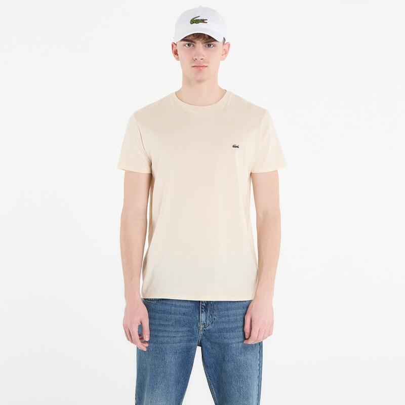 Tričko LACOSTE Tee-Shirt Naturel Clair 7