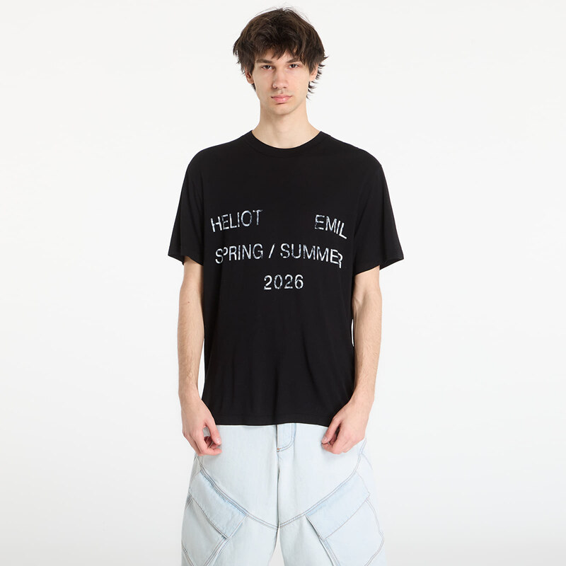 Tričko HELIOT EMIL Overo Ss T-Shirt Black 48