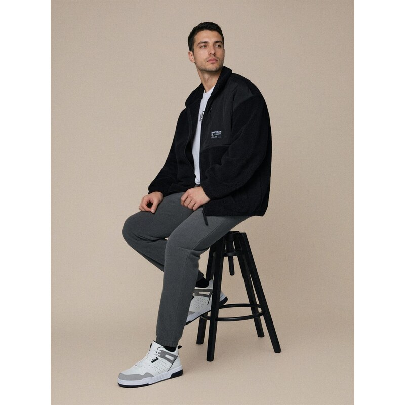 Sinsay - Kalhoty joggers - šedá