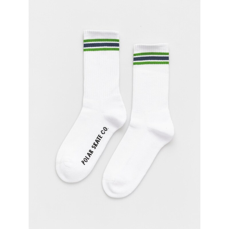 Polar Skate Rib Stripes (white/green/blue)bílá