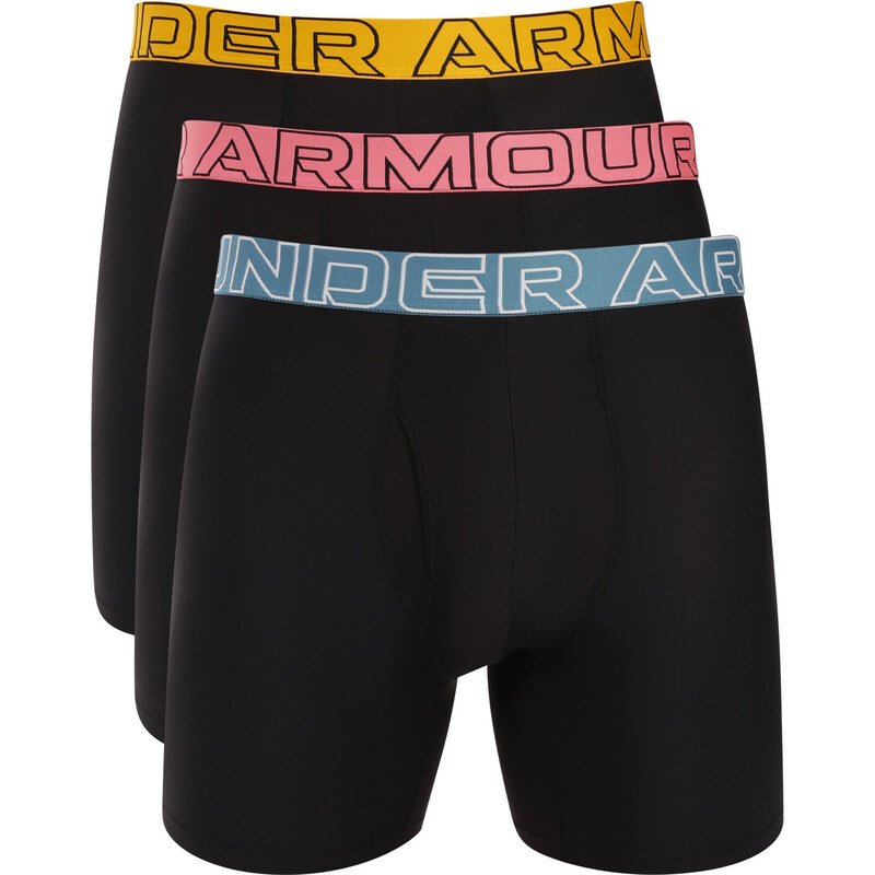 3PACK pánské boxerky Under Armour černé (1383878 006) 3