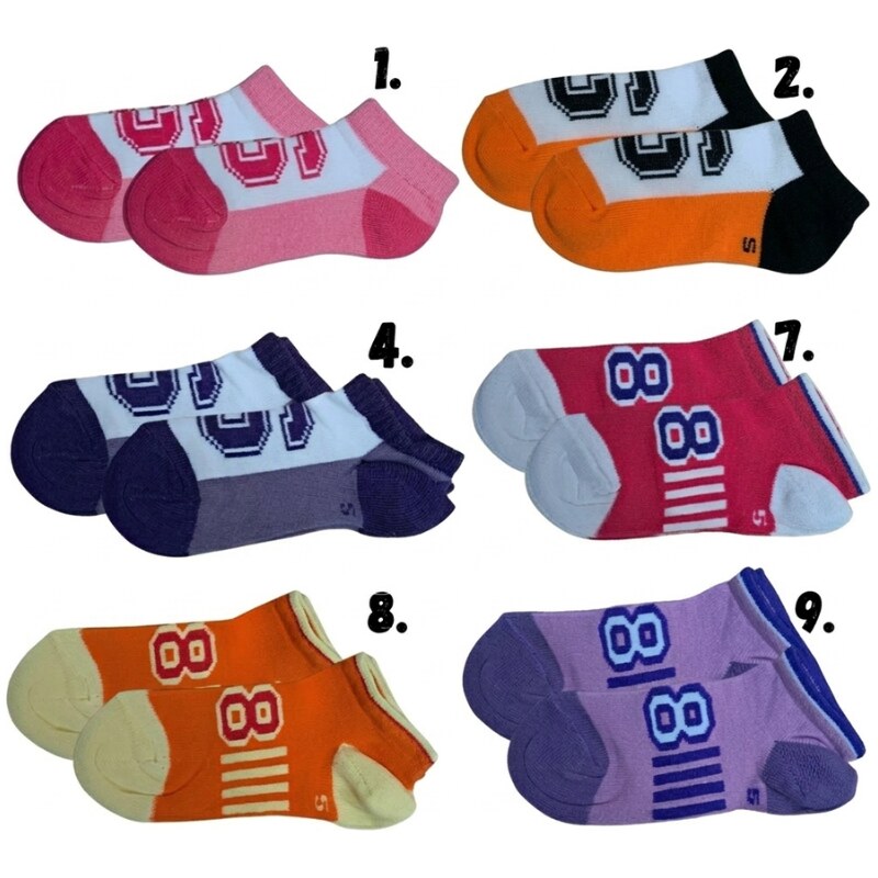 DESIGN SOCKS Chlapecké a dívčí kotníčkové ponožky mix 61332452