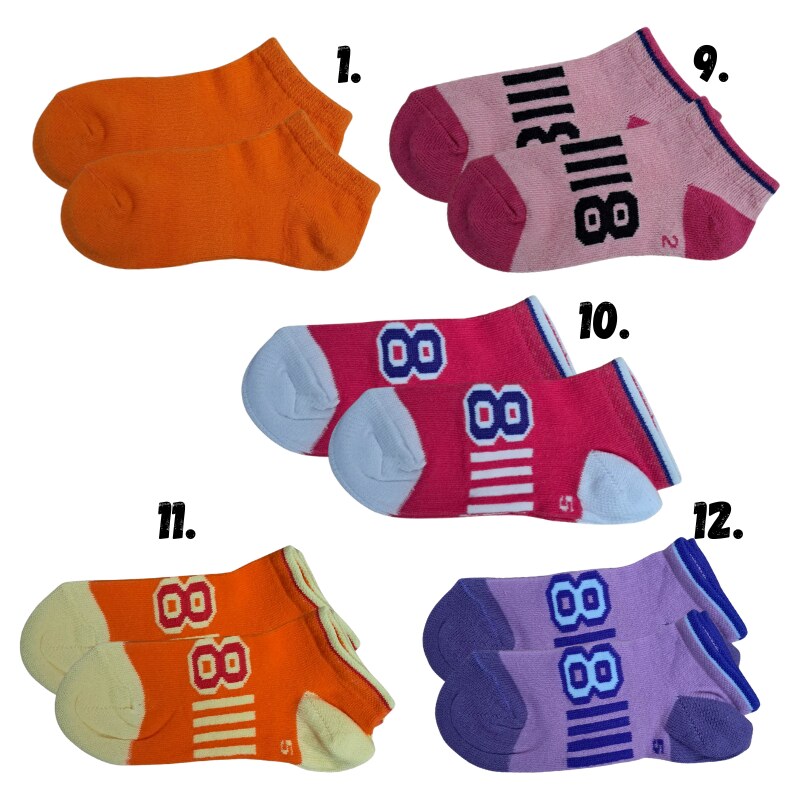 Design Socks 7-8 let-Chlapecké a dívčí kotníčkové ponožky mix 61332453