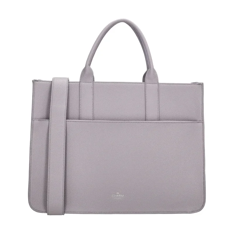 Charm London Fialová elegantní shopper kabelka „Princetown“