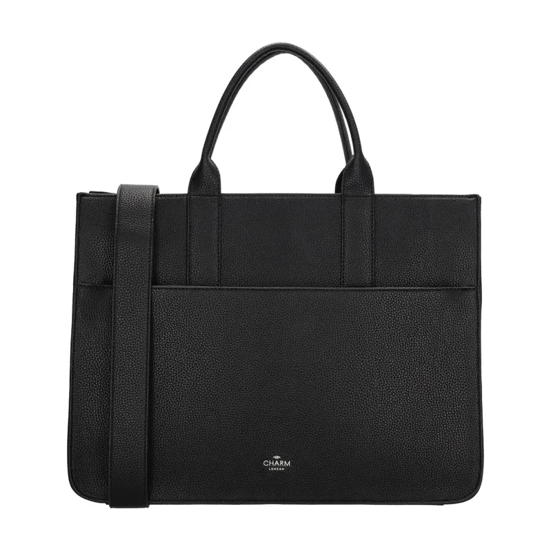 Charm London Černá elegantní shopper kabelka „Princetown“ 114537157