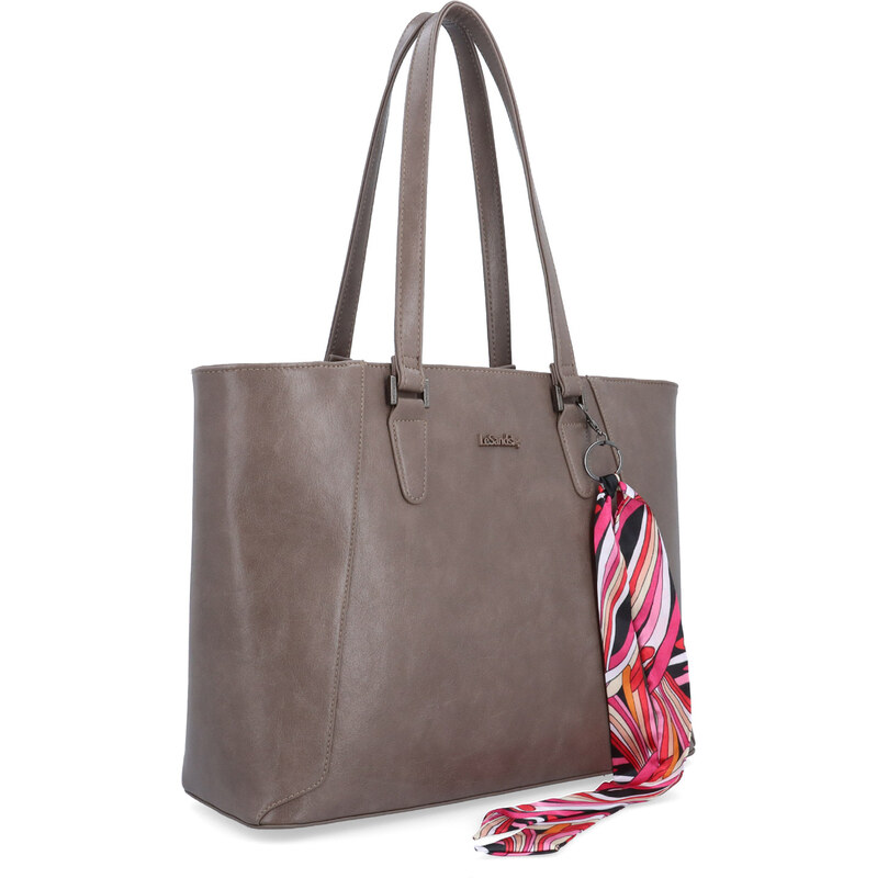 Kabelka ze syntetické kůže přes rameno Le Sands taupe 7705 T 114448761