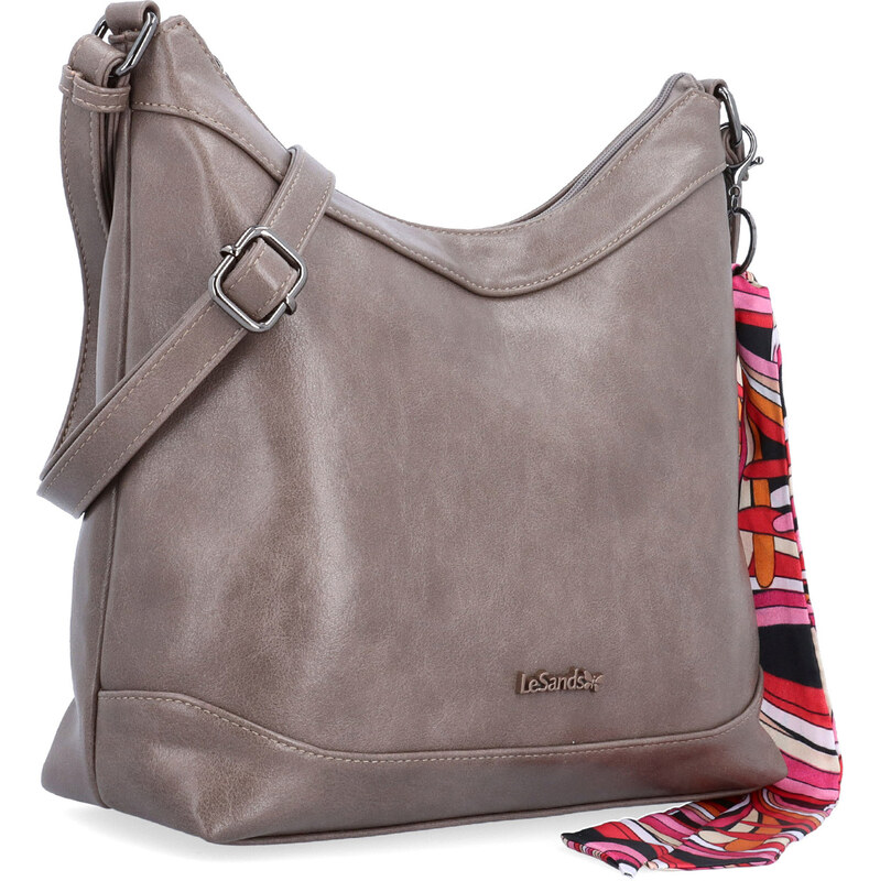 Kabelka ze syntetické kůže crossbody Le Sands taupe 7725 T 114448758