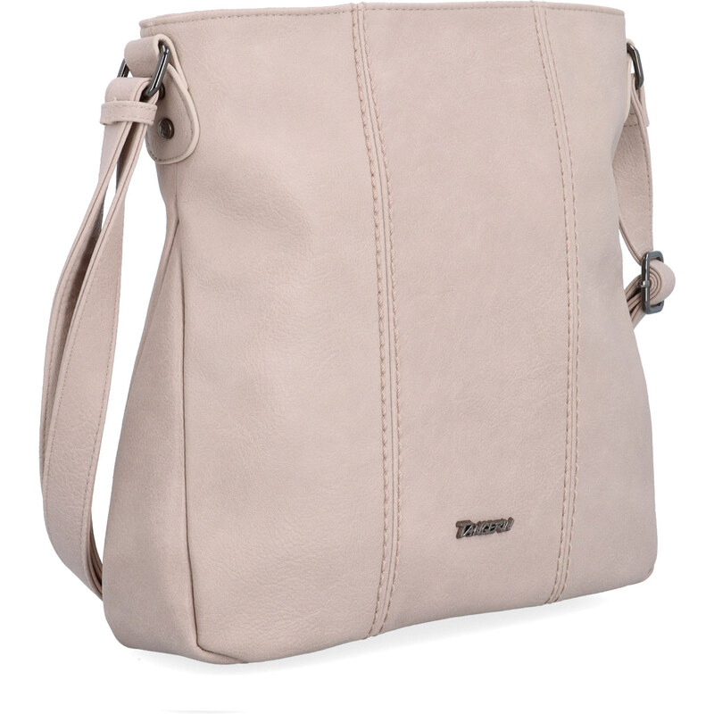 Kabelka ze syntetické kůže crossbody Tangerin růžová 8004 LI 114448755