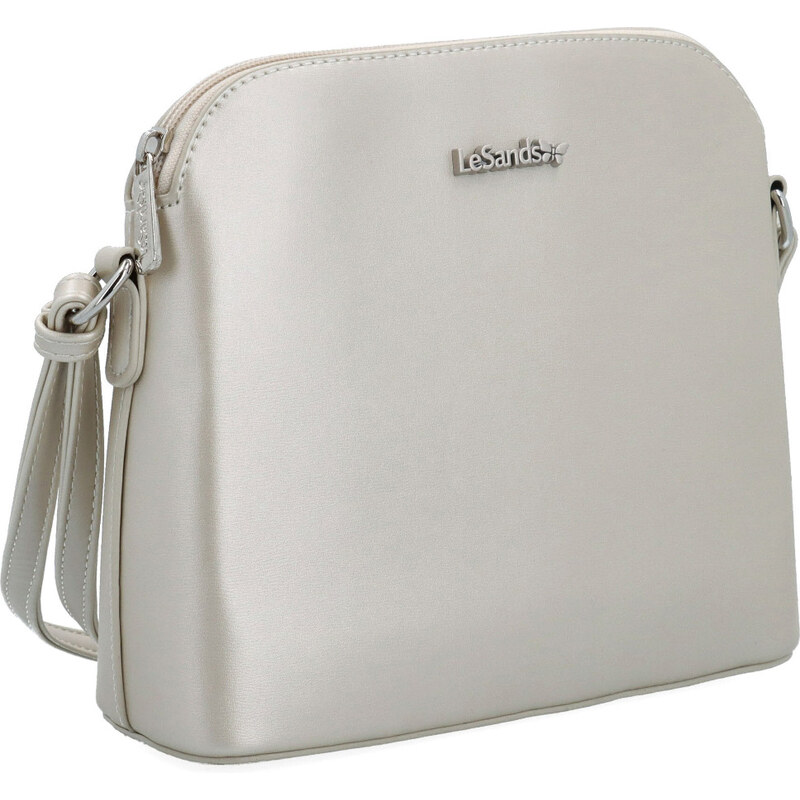 Kabelka ze syntetické kůže crossbody Le Sands béžová 7712 PRL 114448760