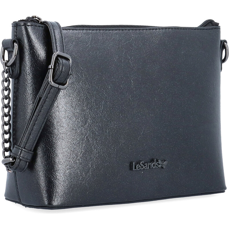 Kabelka ze syntetické kůže crossbody Le Sands šedá 4612 ANT 114448841