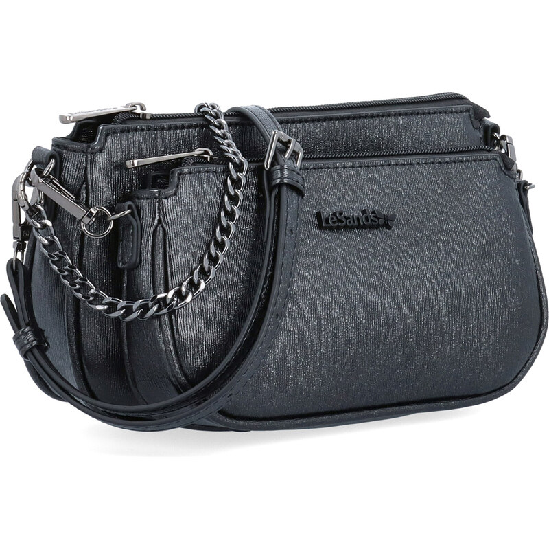 Kabelka ze syntetické kůže crossbody Le Sands černá 4609 C 114448846