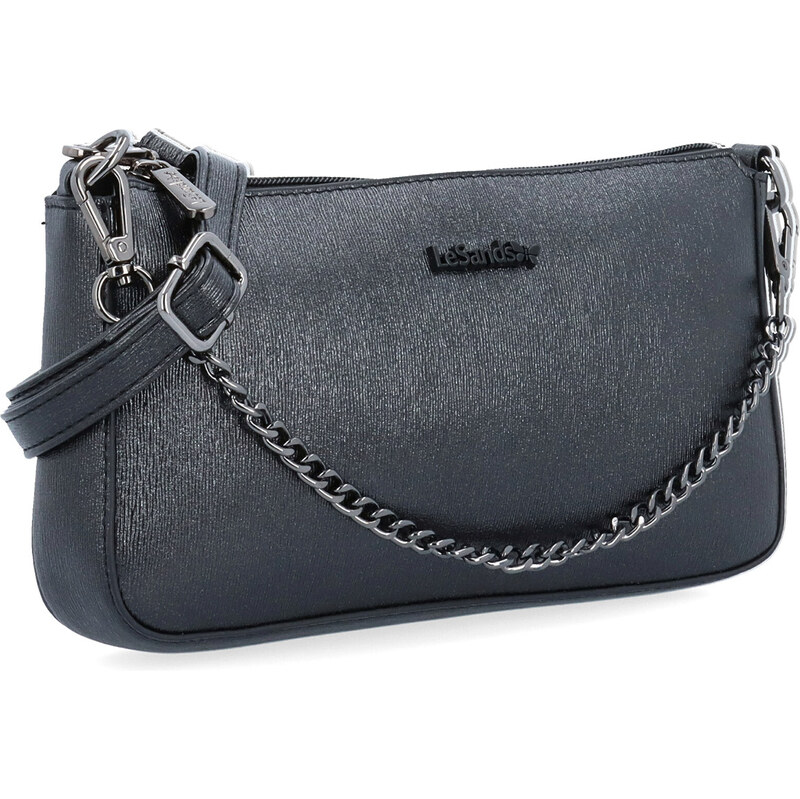 Kabelka ze syntetické kůže crossbody Le Sands černá 4606 C 114448853