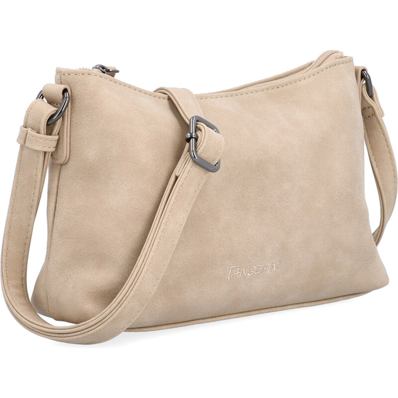Kabelka ze syntetické kůže crossbody Tangerin béžová 1109 BE 114448883