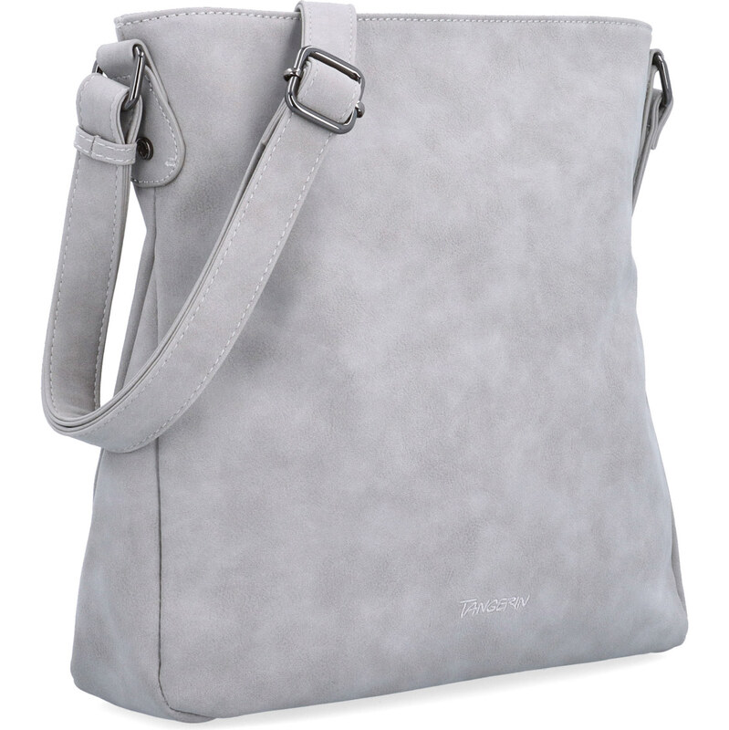 Kabelka ze syntetické kůže crossbody Tangerin světle šedá 1101