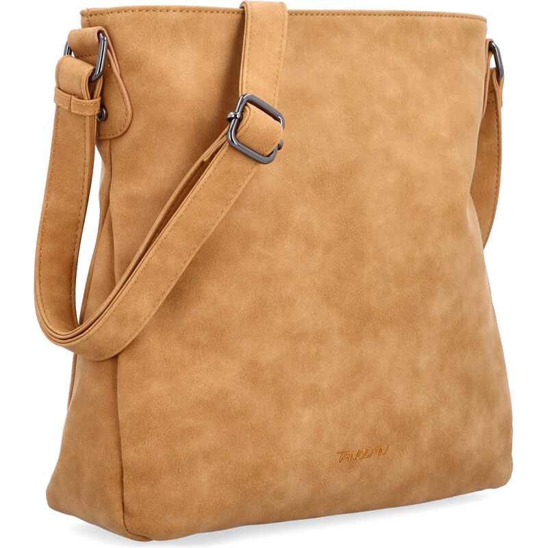 Kabelka ze syntetické kůže crossbody Tangerin koňaková 1101 CAM 114448896