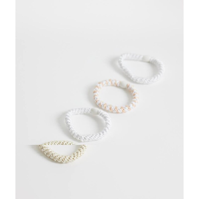 Sui Ava 4 pack basic essential hair elastics in neutrals 114448248