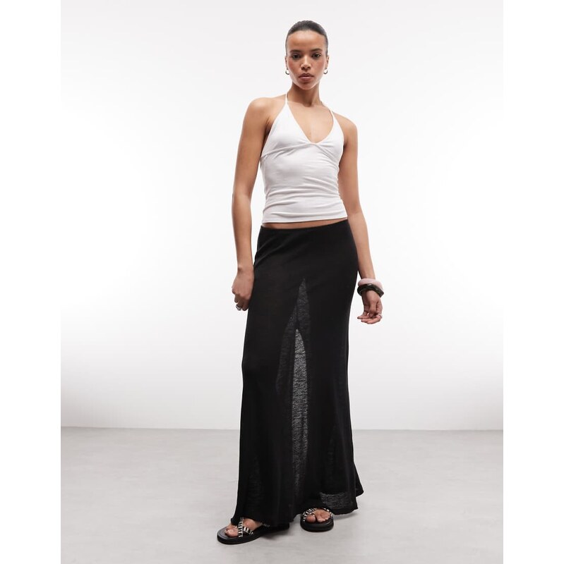Weekday maxi skirt in black 114498411