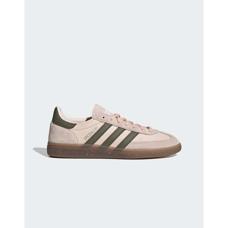adidas Originals Handball Spezial trainers in pink and khaki
