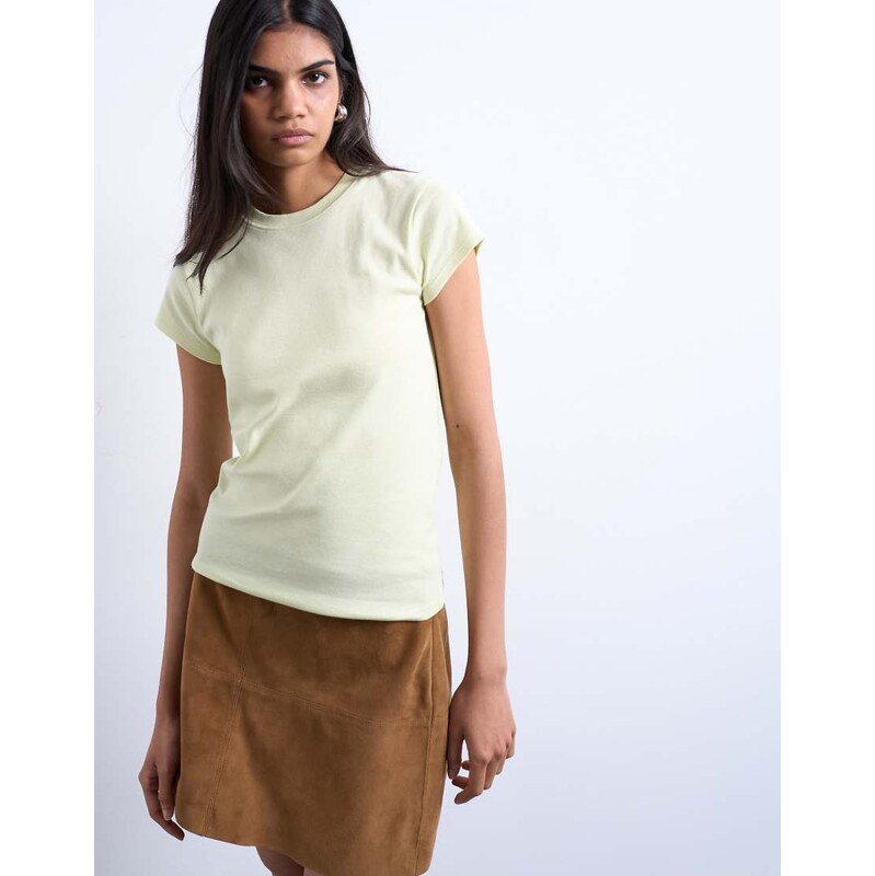 Topshop everyday tee in light green