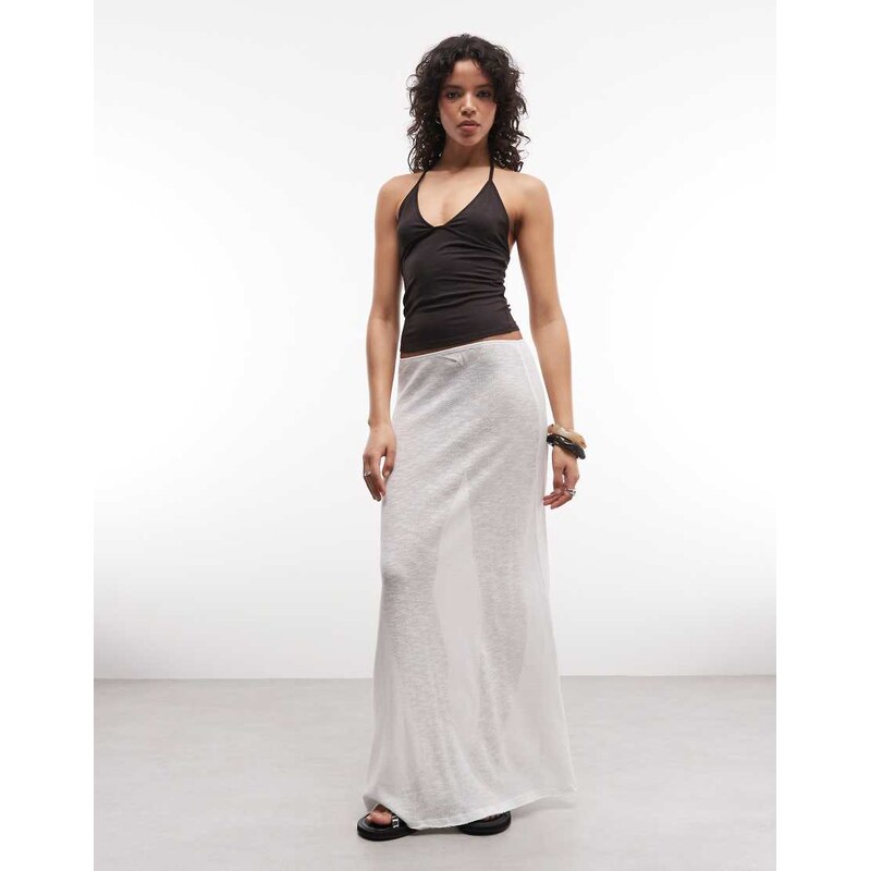 Weekday maxi skirt in white 114456454