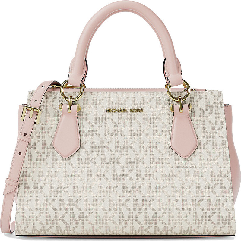 Michael Kors Marilyn Small Signature Logo Messenger Bag powder