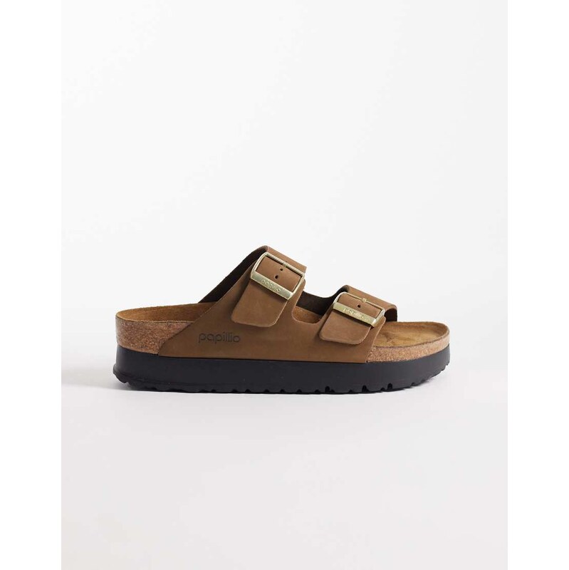 Birkenstock Arizona Flex Platform sandals in dark tea-Brown