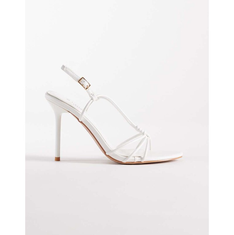 SIMMI Shoes Simmi London Nina strappy heeled sandals in white