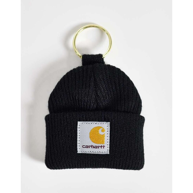 Carhartt WIP mini watch hat keyring in black 114450771