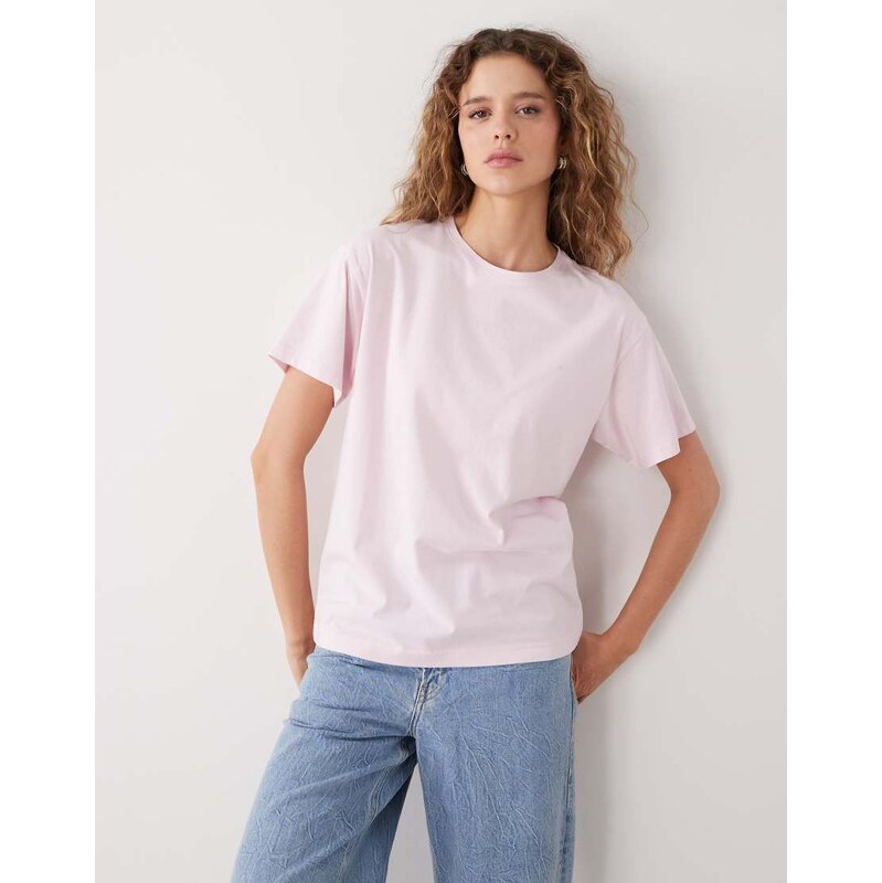 Weekday t-shirt in pink