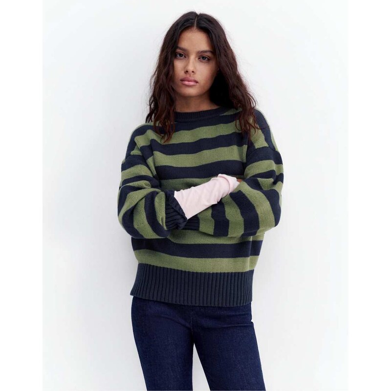 Pull&Bear Oversize jumper in khaki-Green 114450912
