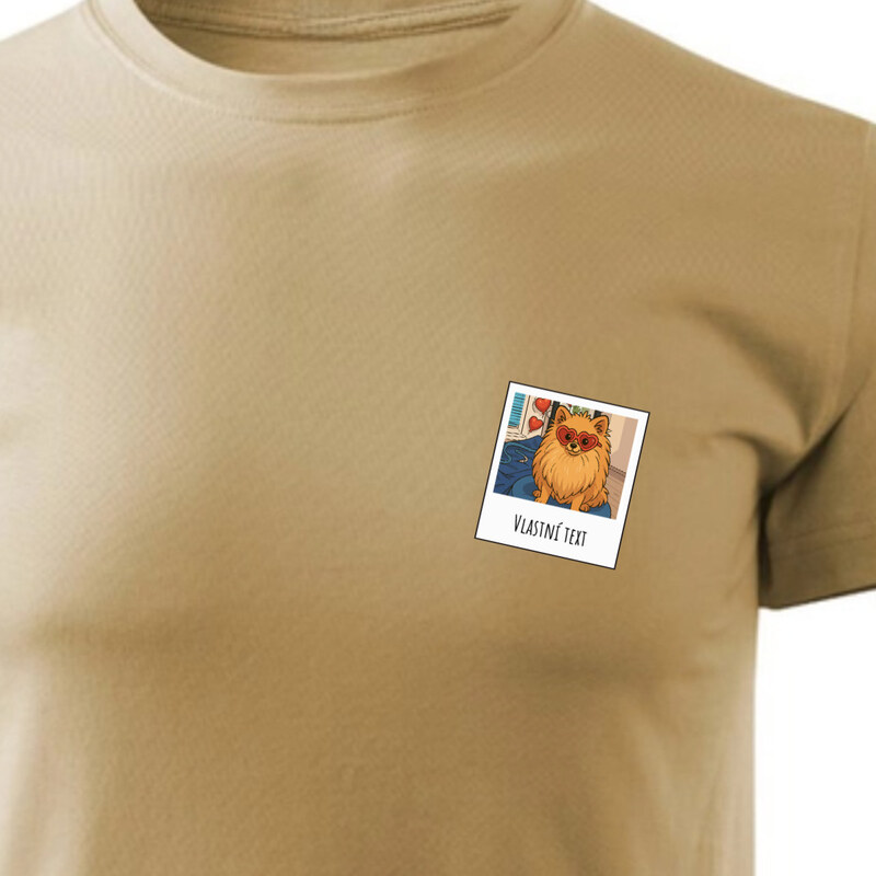 Giftela Personalizované pánské tričko s polaroidem