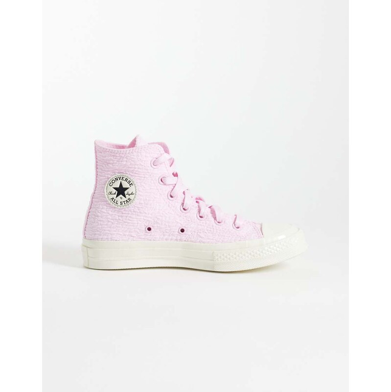 Converse Chuck 70 Hi trainers with crinkle detail in pink 114456254