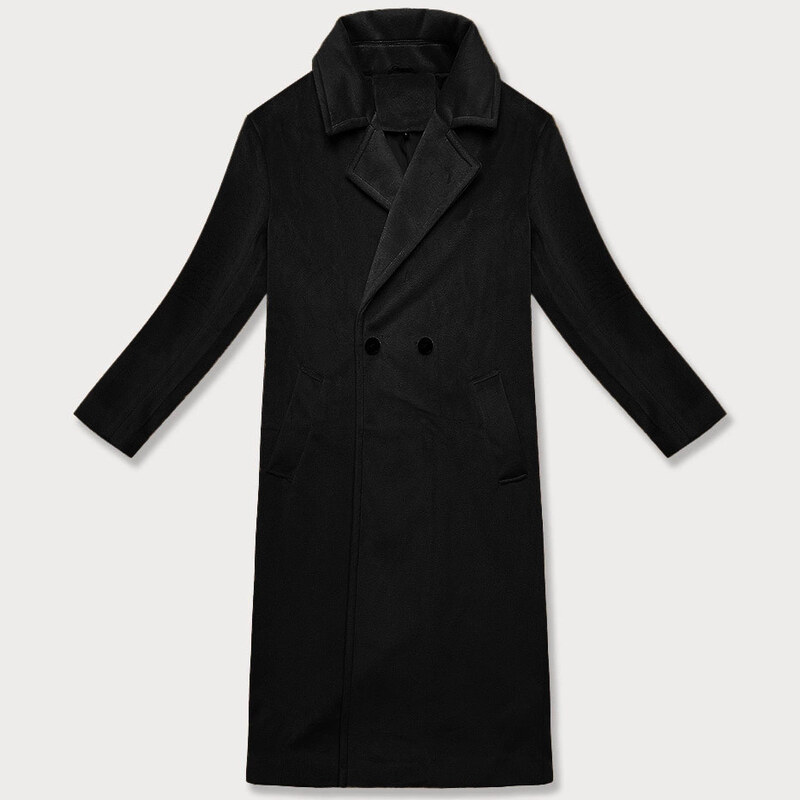 Dámský oversize kabát 11Z8161 Černá - J.Style 114451885