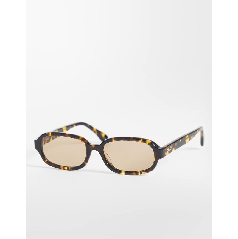 Quay Australia Quay could never slim rectangular sunglasses in yellow 114498325