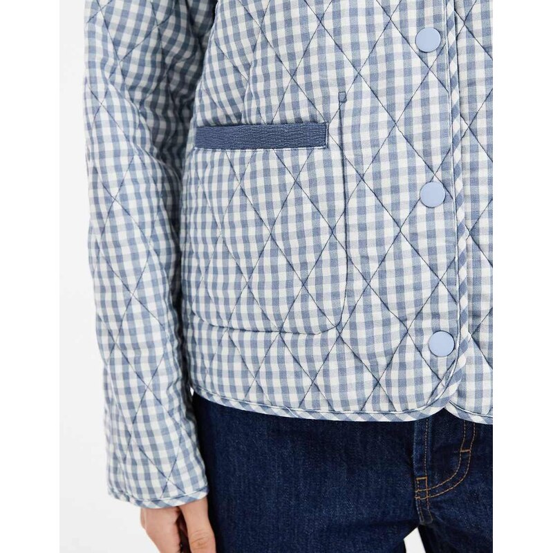 ONLY reversible quilted jacket in blue print