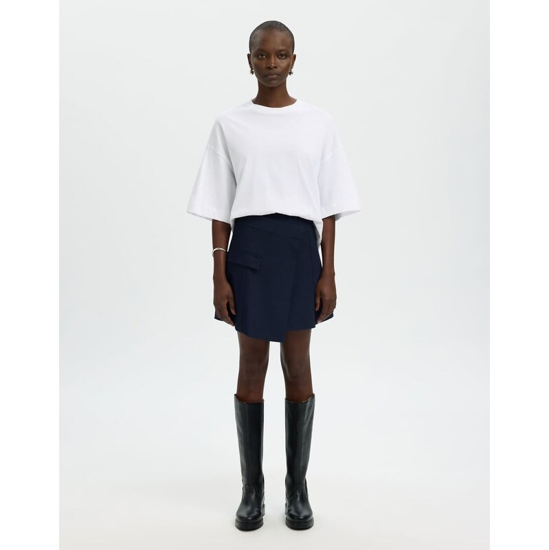 Selected Mini skirt in dark sapphire-Blue 115500758