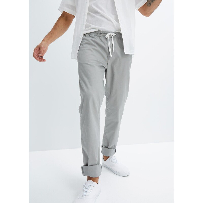 bonprix Strečové kalhoty bez zapínání, Regular Fit, Straight