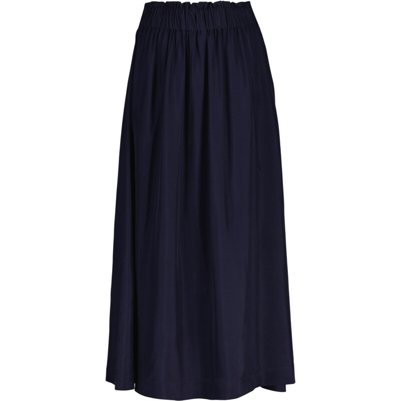 SUKNĚ GANT FLUID TWILL PULL-ON MIDI SKIRT EVENING BLUE 115740071