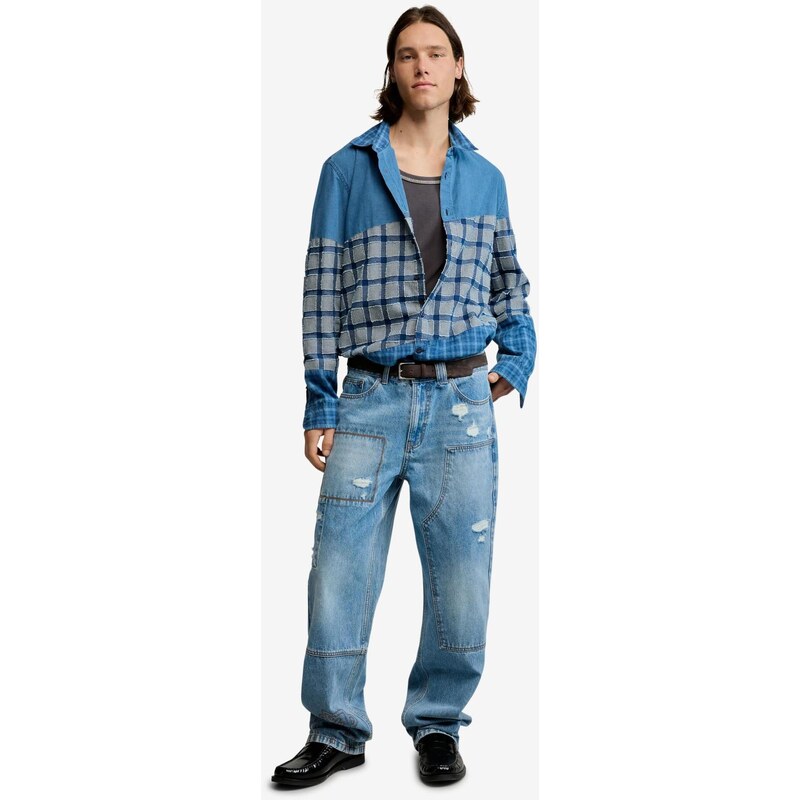 Desigual Košile světlemodrá / tmavě modrá / bílá