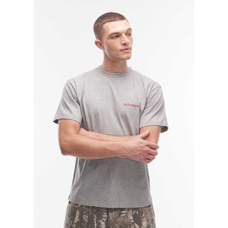 No Problemo 100% cotton t-shirt with mini logo in grey
