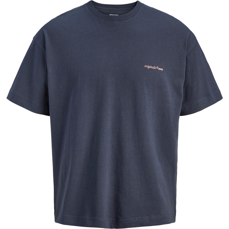 JACK & JONES Tričko JORMONTAUK tmavě šedá / růžová