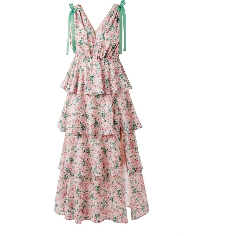 Imily Bela Šaty zelená / pink / růžová 114456847