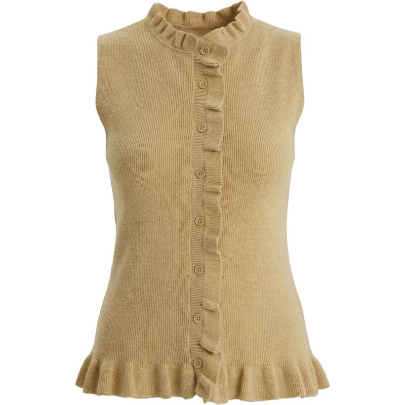 Imily Bela Pletená vesta khaki 114456968