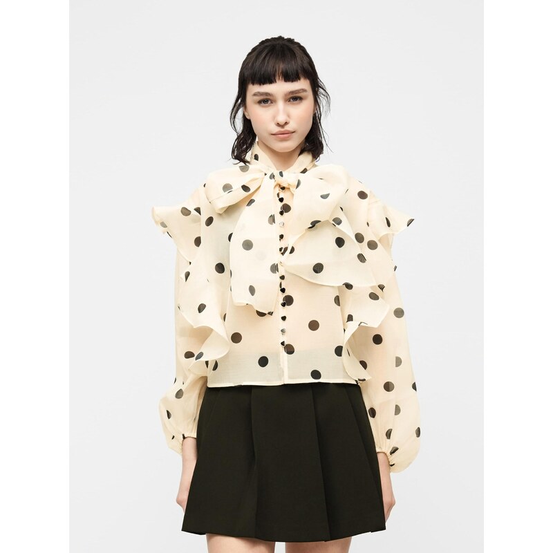 VERO MODA Halenka 'VMDorothy' černá / bílá