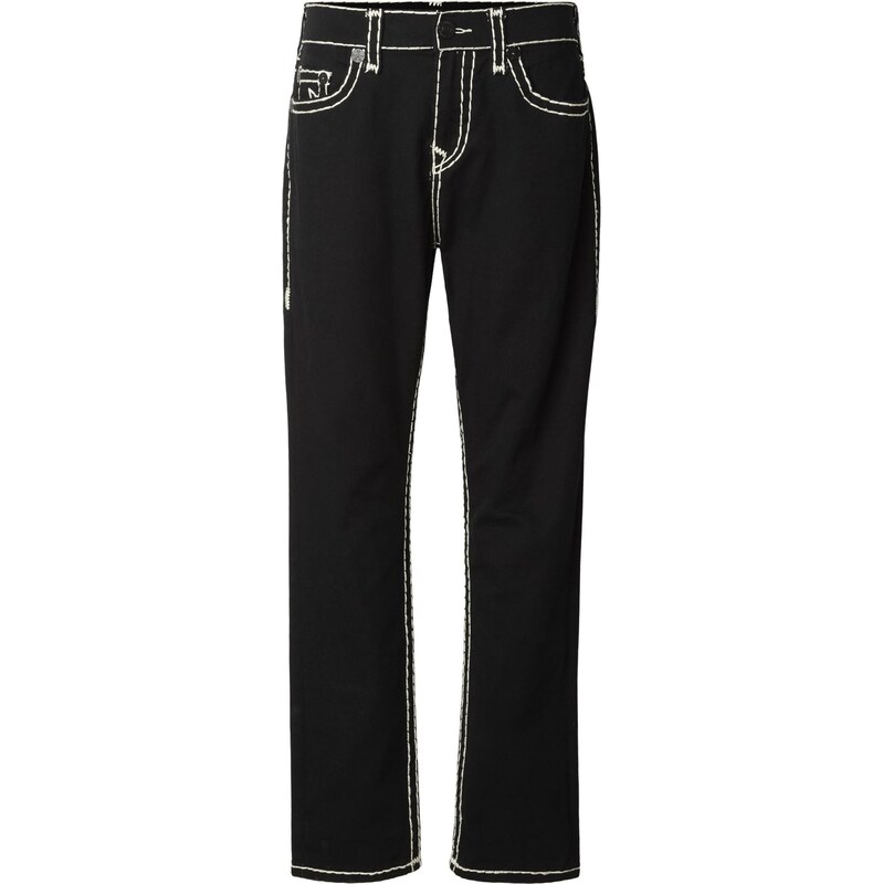 True Religion Džíny Rocco černá / bílá