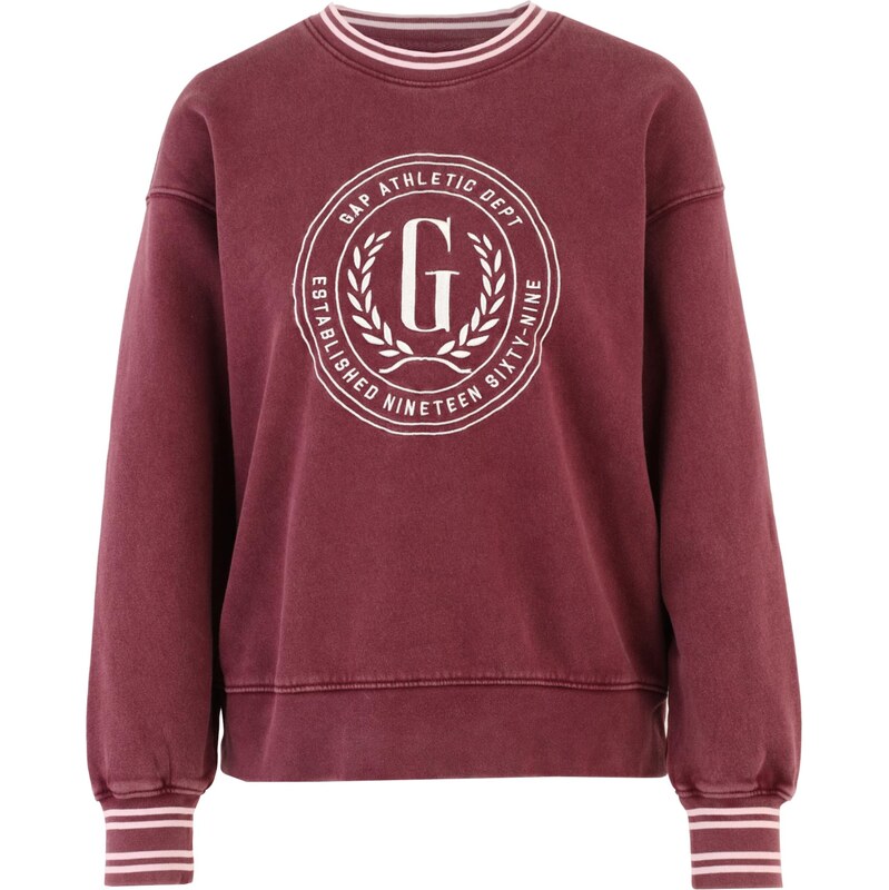 Gap Petite Mikina tmavě červená / bílá 114457734