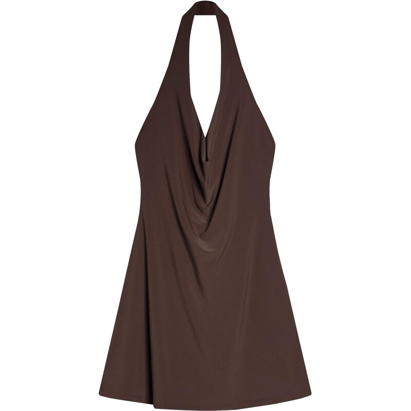 Bershka Šaty čokoládová 114458076