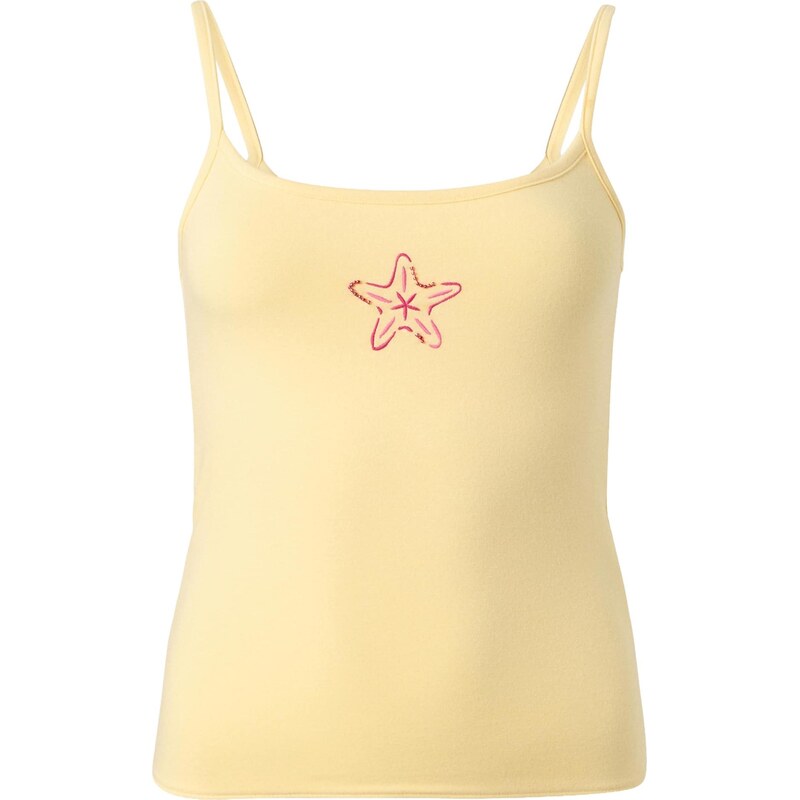 HOLLISTER Top žlutá / pink / červená