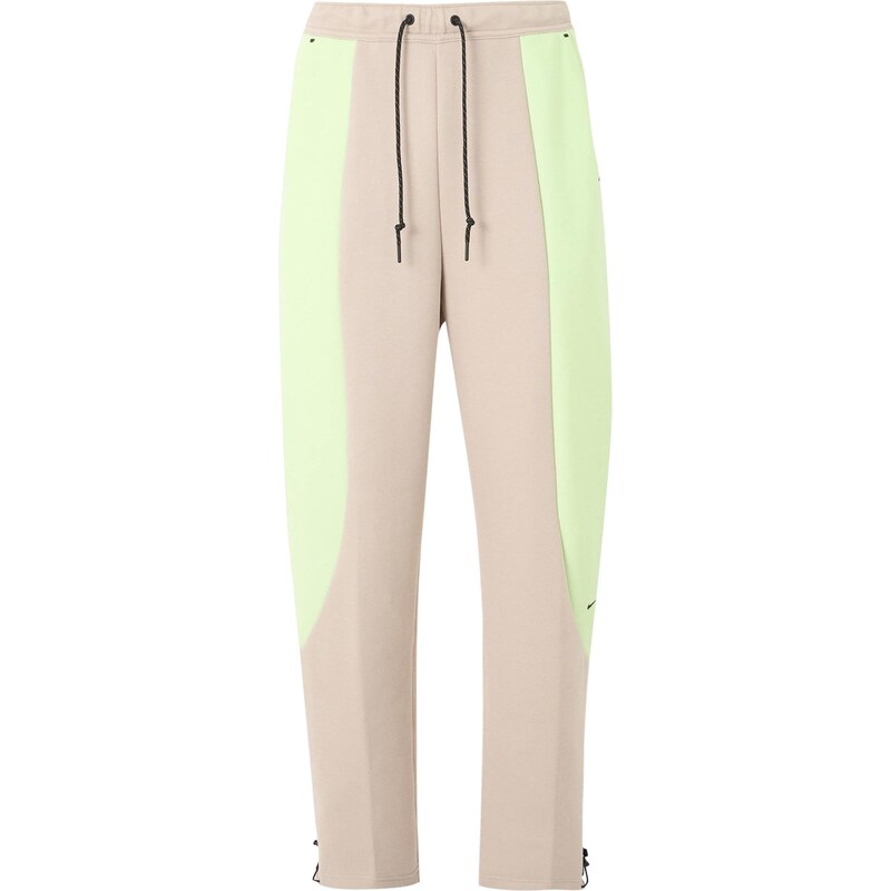 Nike Sportswear Kalhoty TECH FLC krémová / světle zelená